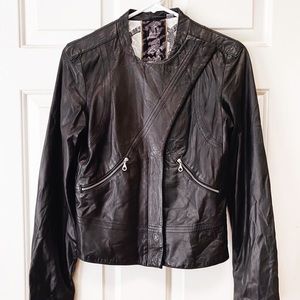 L.A.M.B. Leather Motorcycle Jacket Medium